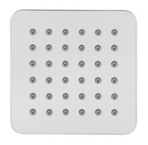 SS Trident Square 4 Inches Shower Head with Arm & Wall Flange - Marcoware